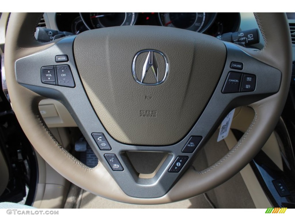 2011 MDX Technology - Crystal Black Pearl / Parchment photo #15