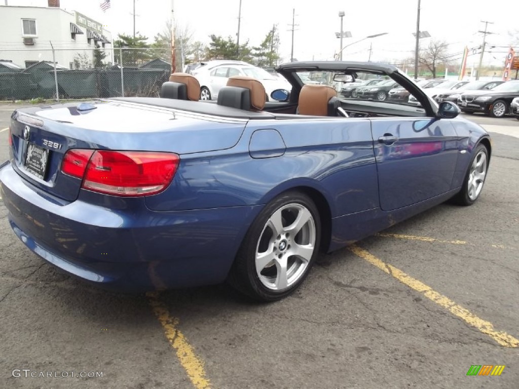 2007 3 Series 328i Convertible - Montego Blue Metallic / Saddle Brown/Black photo #4