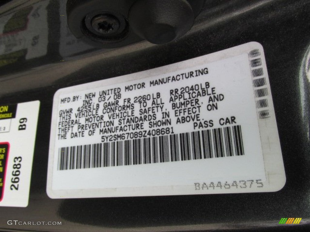 2009 Pontiac Vibe 2.4 AWD Info Tag Photo #79849858