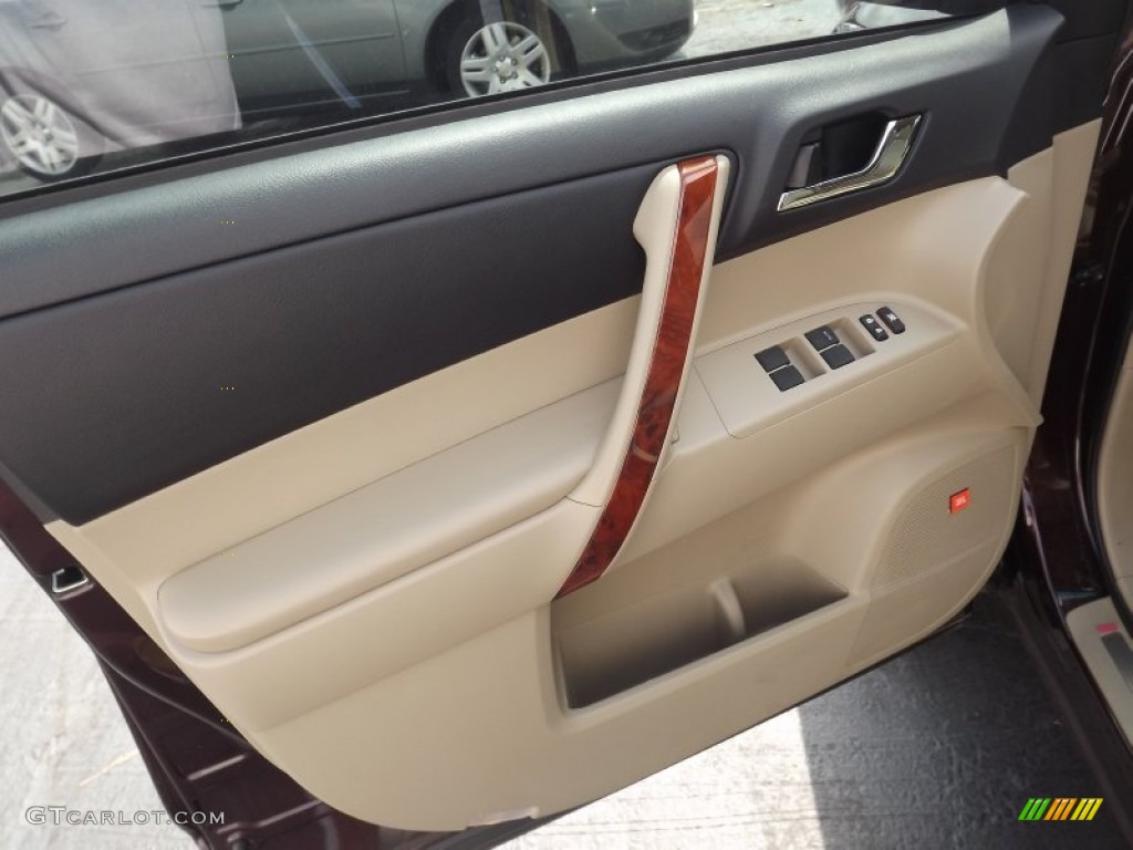 2012 Highlander Limited - Sizzling Crimson Mica / Sand Beige photo #12