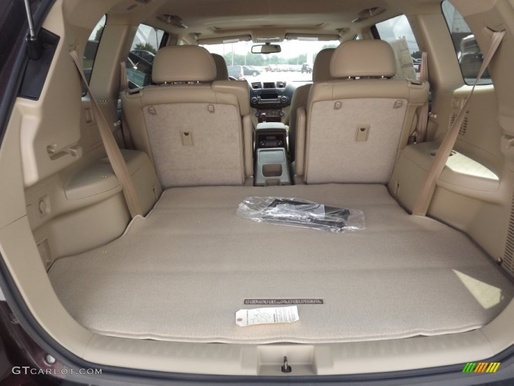 2012 Highlander Limited - Sizzling Crimson Mica / Sand Beige photo #15