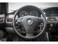 2009 BMW 5 Series Grey Dakota Leather Interior Steering Wheel Photo