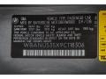 2009 BMW 5 Series 528i Sedan Info Tag
