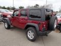 2013 Deep Cherry Red Crystal Pearl Jeep Wrangler Unlimited Sport S 4x4  photo #8