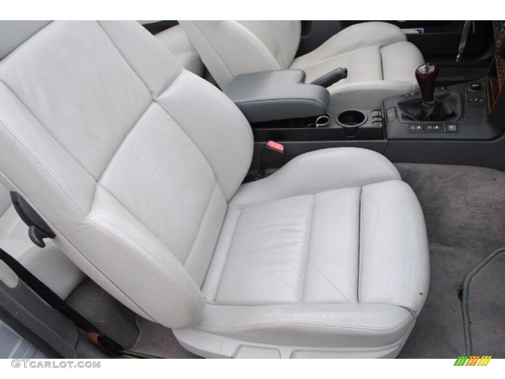 1996 3 Series 328i Convertible - Arctic Silver Metallic / Gray photo #23