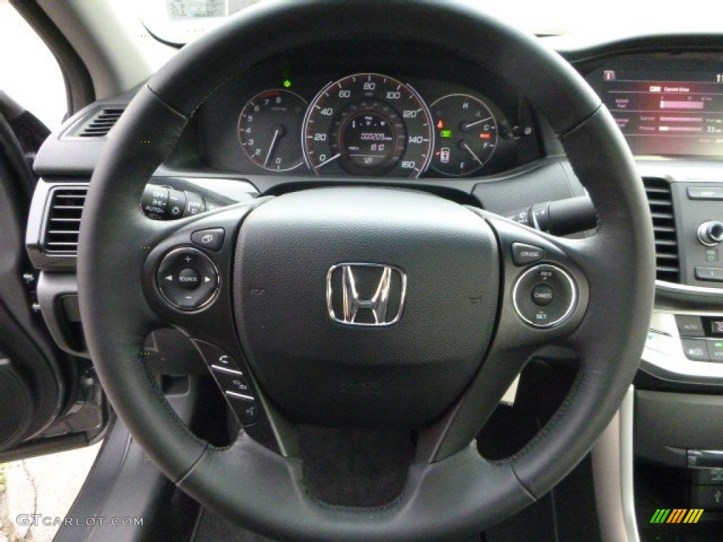 2013 Honda Accord Sport Sedan Black Steering Wheel Photo #79852803