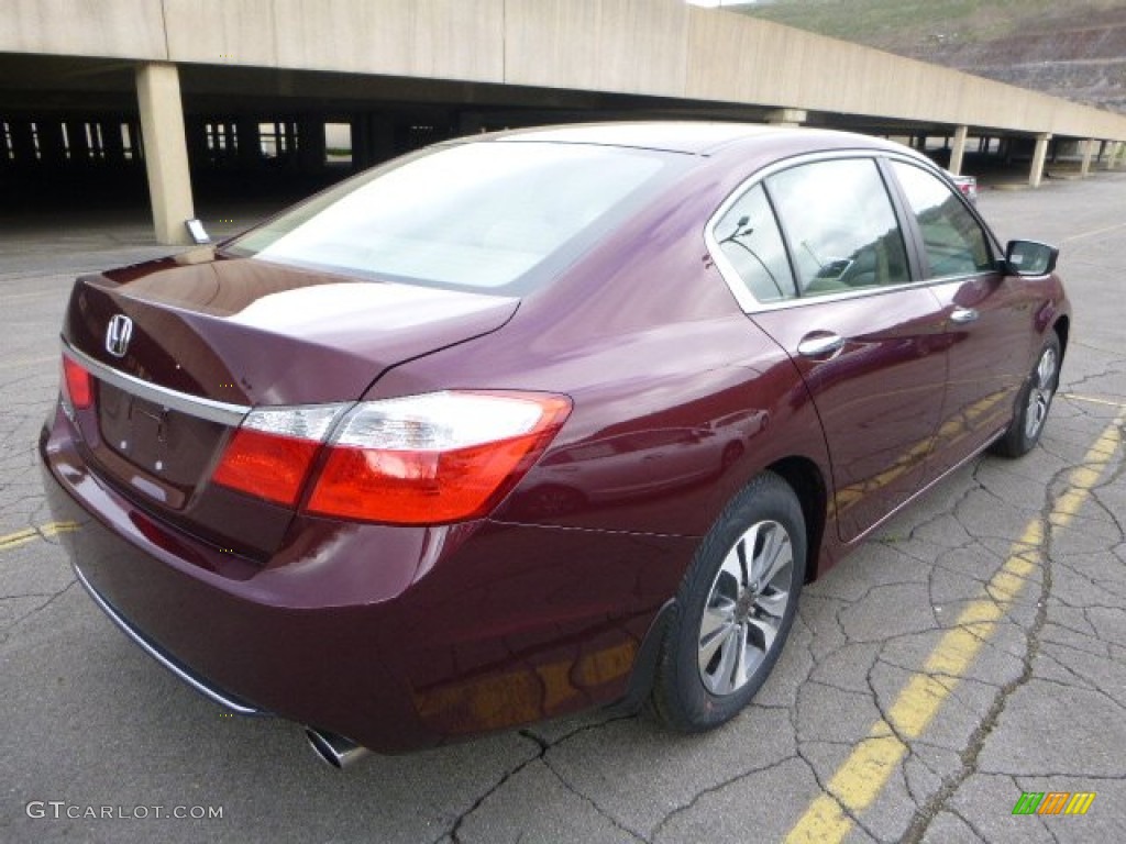 2013 Accord LX Sedan - Basque Red Pearl II / Ivory photo #3