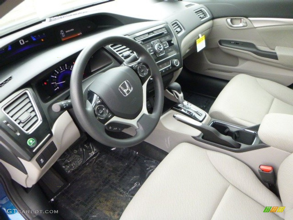 Gray Interior 2013 Honda Civic EX Sedan Photo #79854038