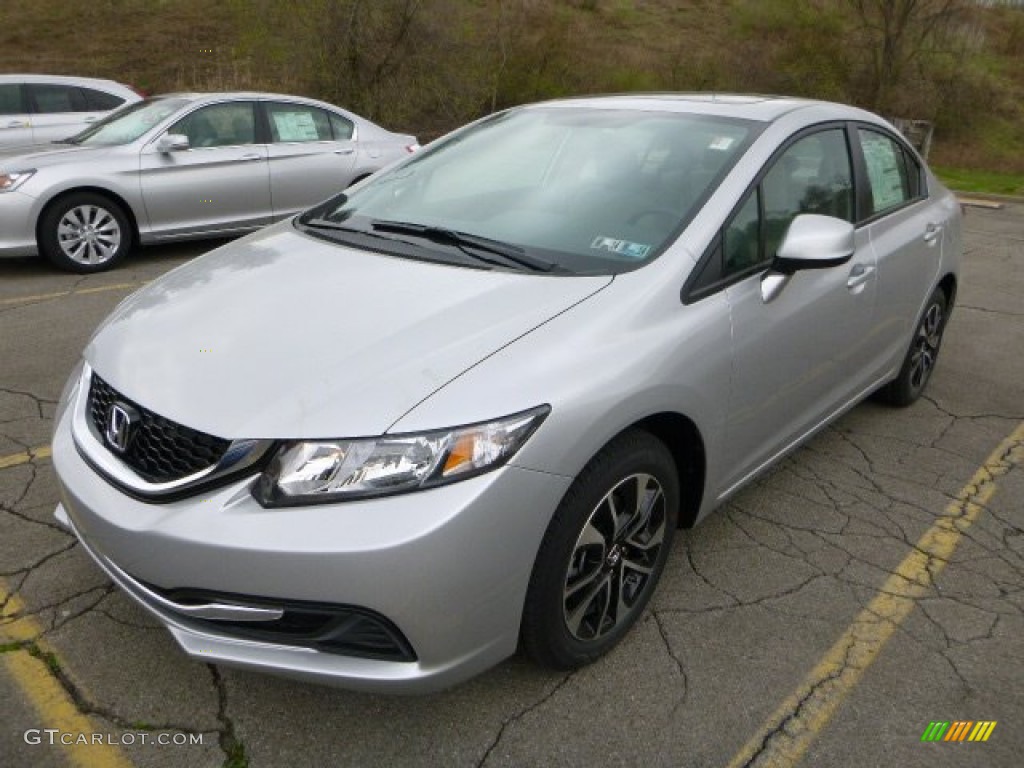 Alabaster Silver Metallic 2013 Honda Civic EX Sedan Exterior Photo #79854568