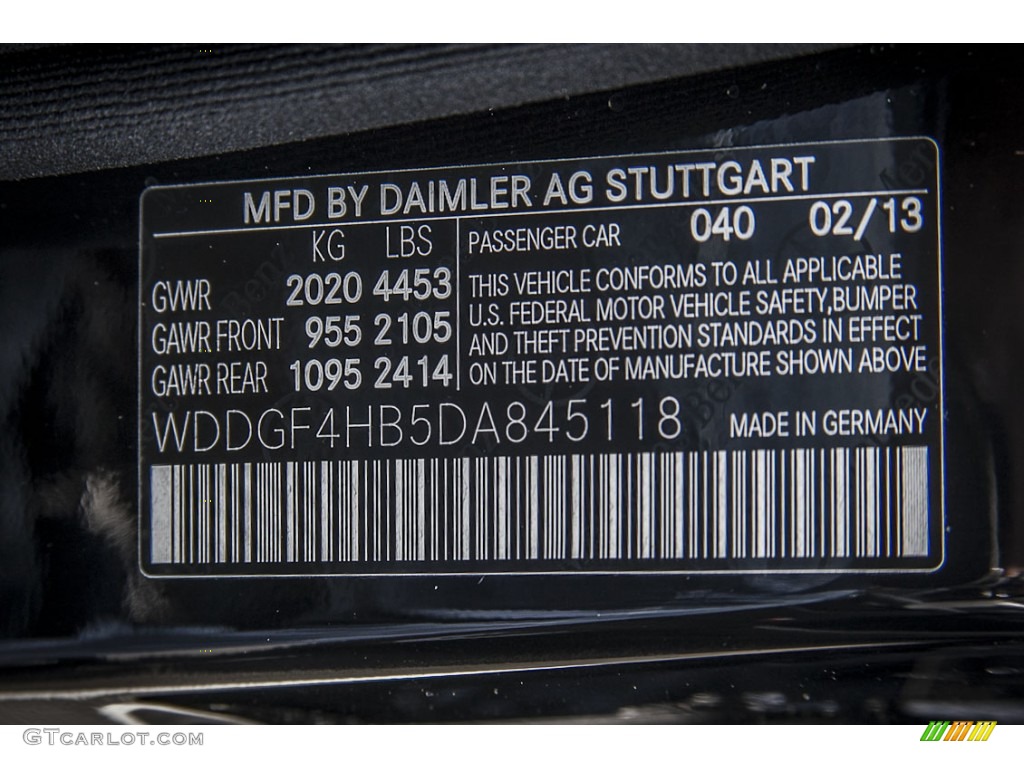 2013 C Color Code 040 for Black Photo #79854642