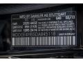 040: Black 2013 Mercedes-Benz C 250 Sport Color Code