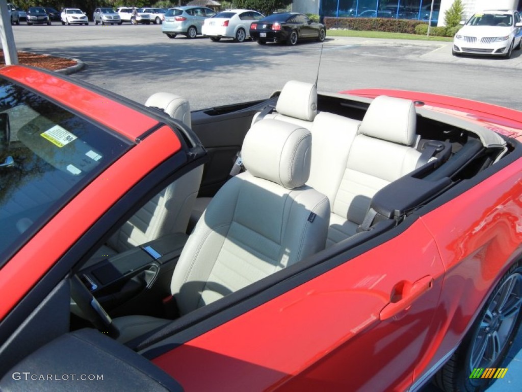 2012 Mustang V6 Premium Convertible - Race Red / Stone photo #10