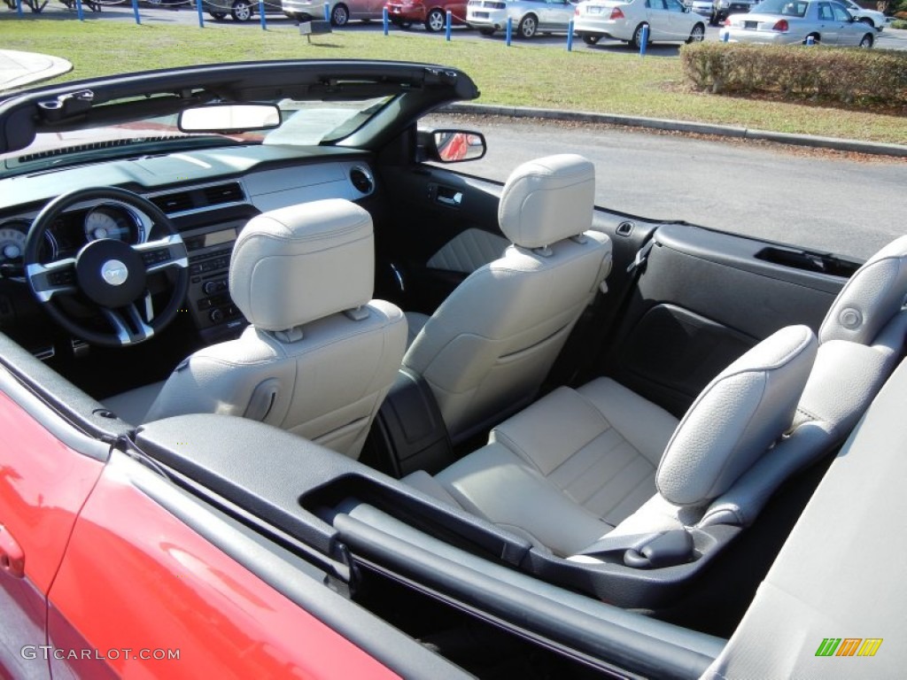 2012 Mustang V6 Premium Convertible - Race Red / Stone photo #11