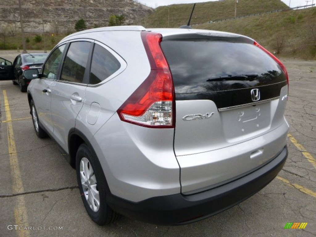 2013 CR-V EX-L AWD - Alabaster Silver Metallic / Black photo #5