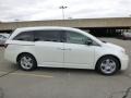 2013 White Diamond Pearl Honda Odyssey Touring Elite  photo #2