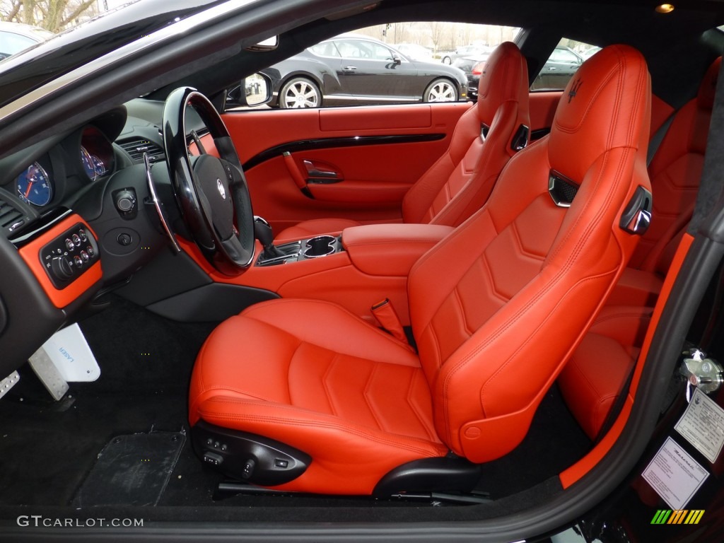 Rosso Corallo Interior 2013 Maserati GranTurismo Sport Coupe Photo #79855993