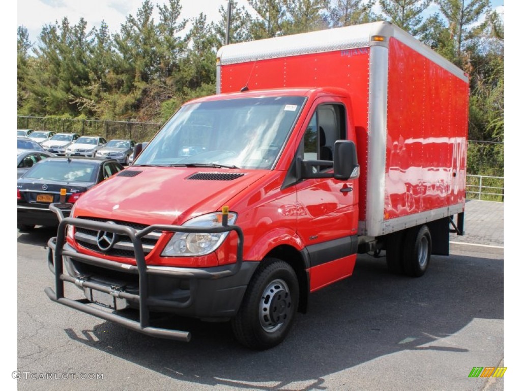 2010 Sprinter 3500 Chassis Moving Truck - Flame Red / Black photo #1