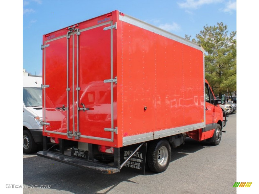 2010 Sprinter 3500 Chassis Moving Truck - Flame Red / Black photo #5