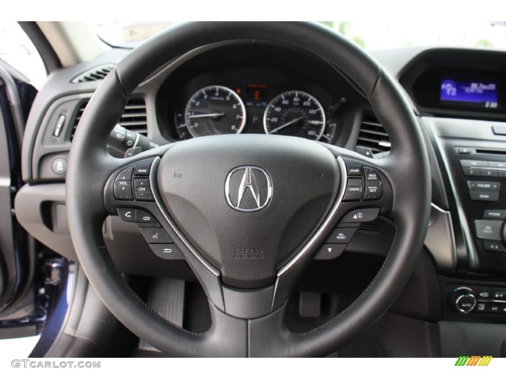 2013 Acura ILX 2.0L Ebony Steering Wheel Photo #79856818