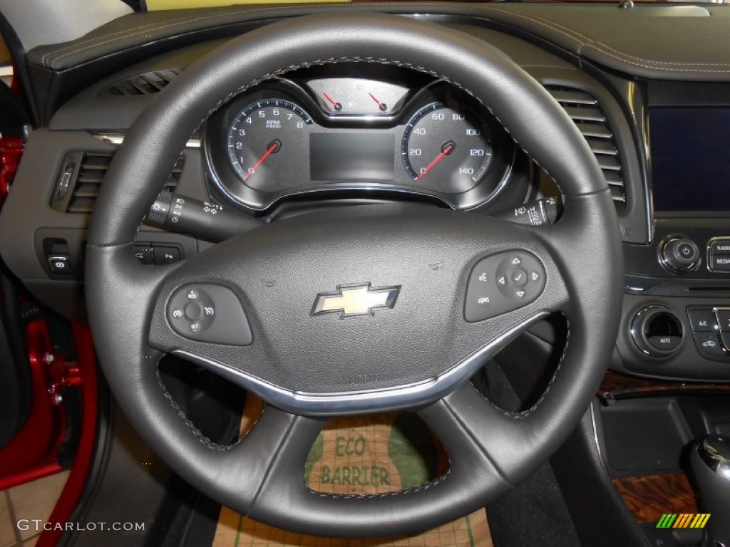 2014 Chevrolet Impala LT Jet Black Steering Wheel Photo #79857037