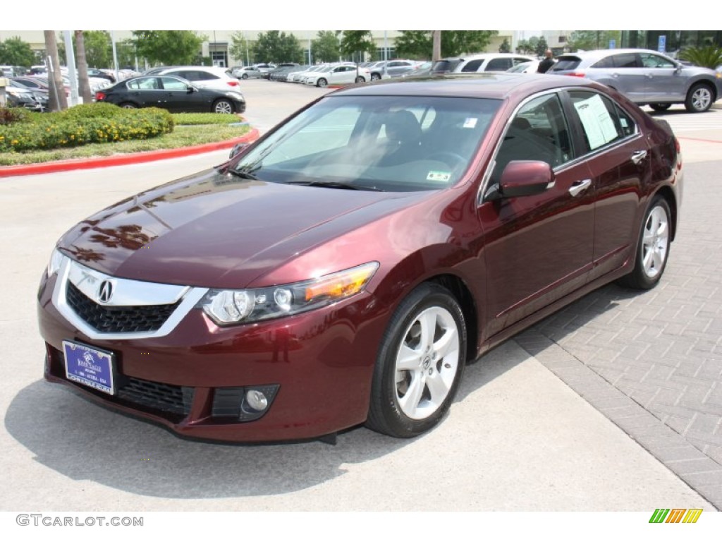 2010 TSX Sedan - Basque Red Pearl / Ebony photo #3