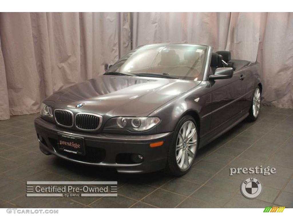 2006 3 Series 330i Convertible - Sparkling Graphite Metallic / Black photo #1