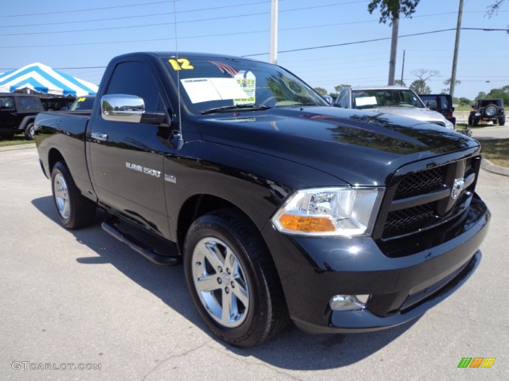 Black 2012 Dodge Ram 1500 Express Regular Cab Exterior Photo #79858871