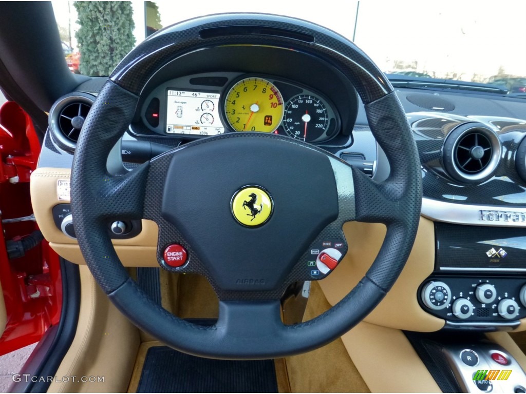 2009 Ferrari 599 GTB Fiorano Standard 599 GTB Fiorano Model Beige Steering Wheel Photo #79858903
