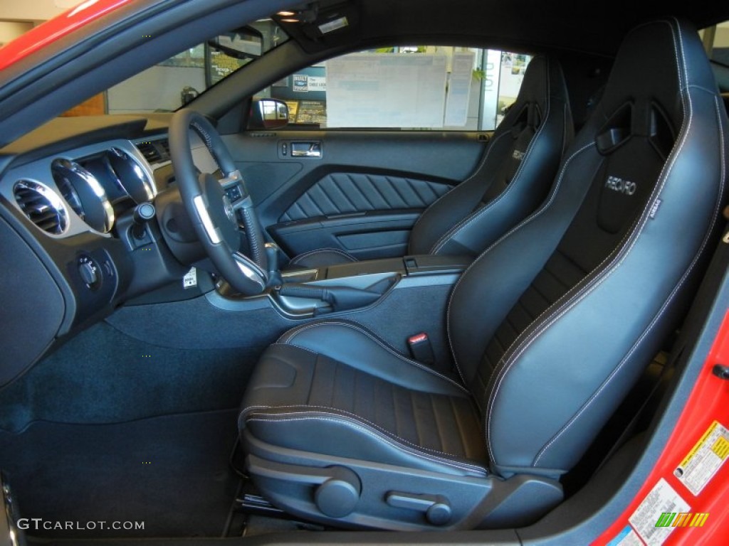 Charcoal Black Recaro Sport Seats Interior 2014 Ford Mustang GT Premium Coupe Photo #79859007
