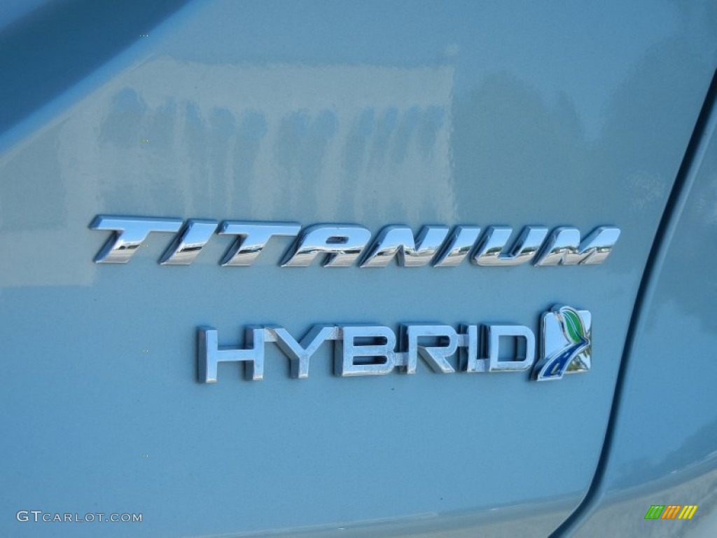 2013 Fusion Hybrid Titanium - Ice Storm Metallic / Charcoal Black photo #5
