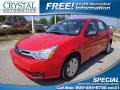 Vermillion Red 2008 Ford Focus S Sedan