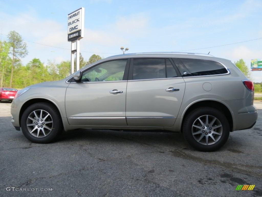 2013 Enclave Leather - Champagne Silver Metallic / Cocoa Leather photo #4