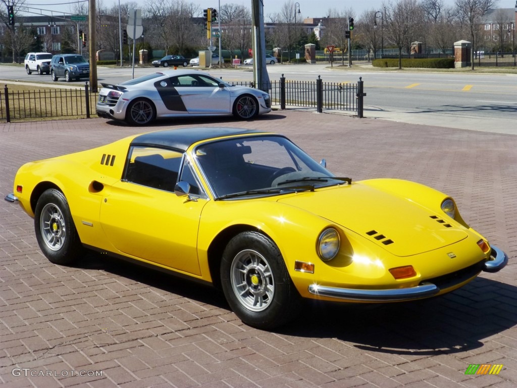 Yellow 1974 Ferrari Dino 246 GTS Exterior Photo #79859693