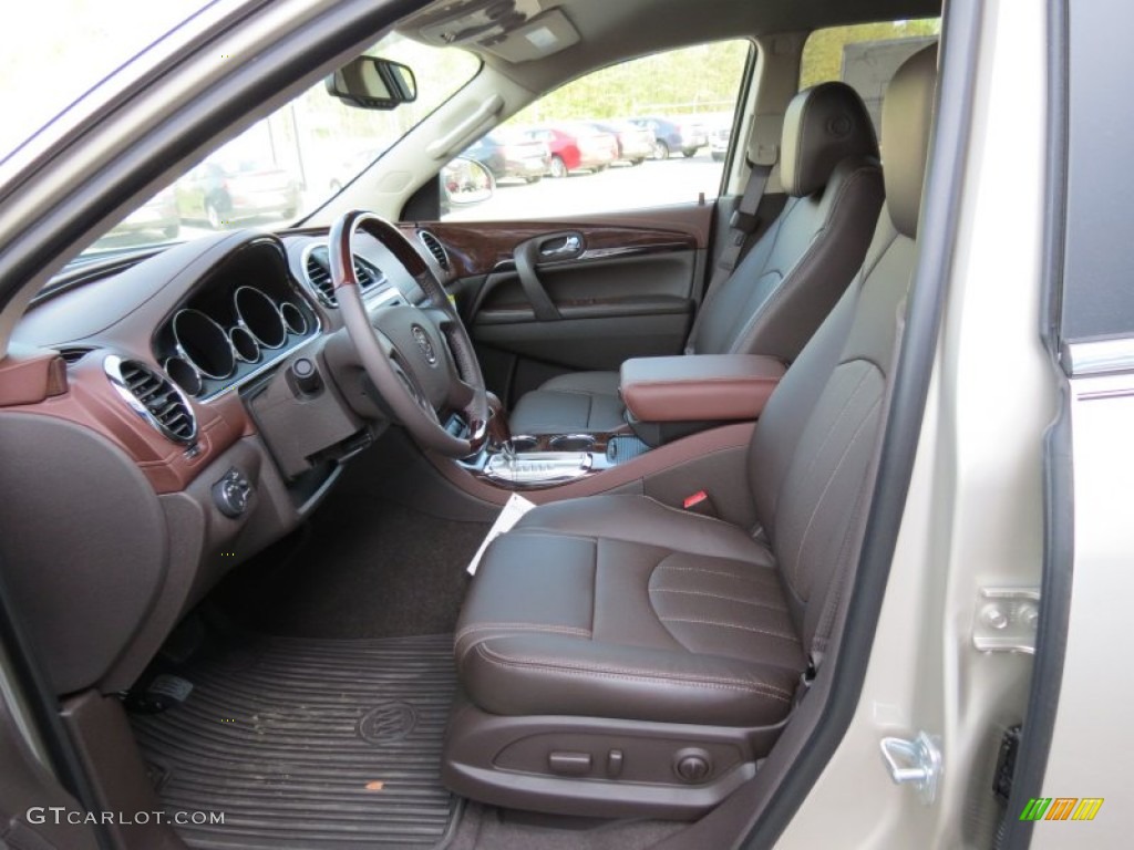 Cocoa Leather Interior 2013 Buick Enclave Leather Photo #79859725