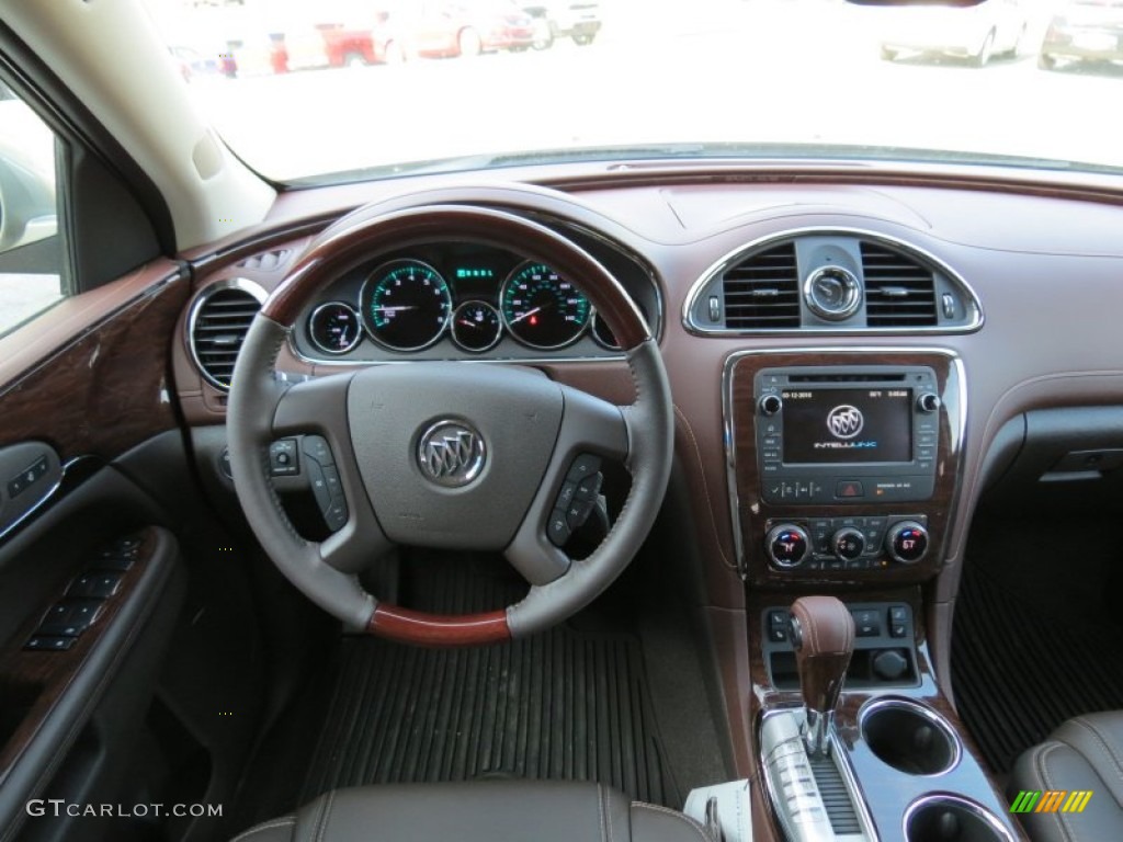 2013 Buick Enclave Leather Cocoa Leather Dashboard Photo #79859761