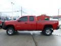 2011 Fire Red GMC Sierra 2500HD Work Truck Extended Cab 4x4  photo #2