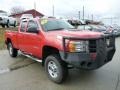 2011 Fire Red GMC Sierra 2500HD Work Truck Extended Cab 4x4  photo #8