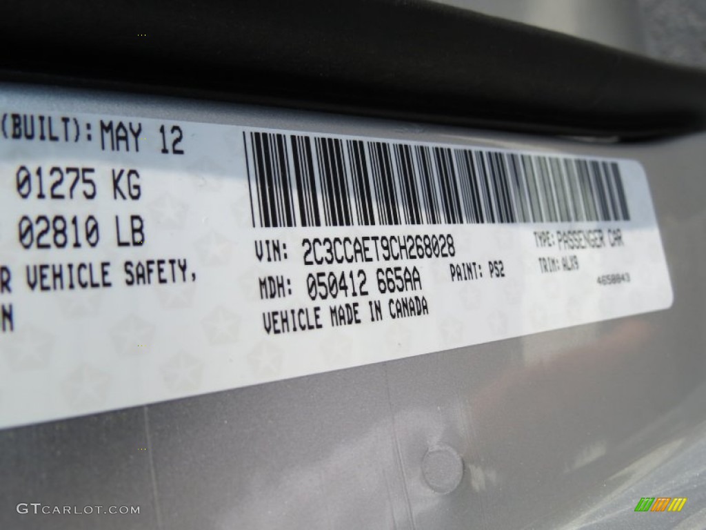 2012 300 C - Bright Silver Metallic / Black photo #25
