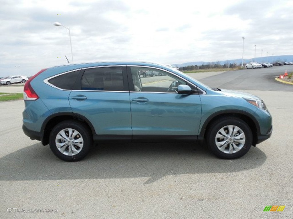 2013 CR-V EX-L AWD - Mountain Air Metallic / Beige photo #5