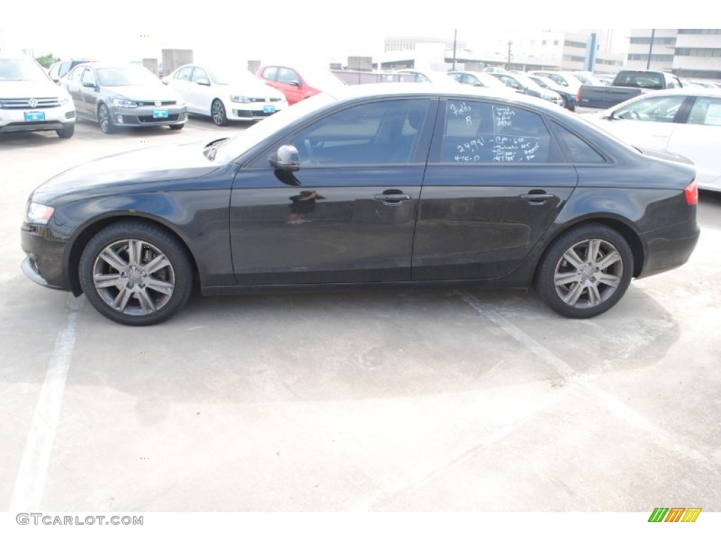 2010 A4 2.0T Sedan - Brilliant Black / Black photo #4