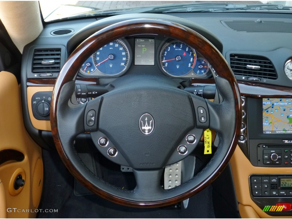 2013 Maserati GranTurismo Sport Coupe Cuoio Steering Wheel Photo #79862064