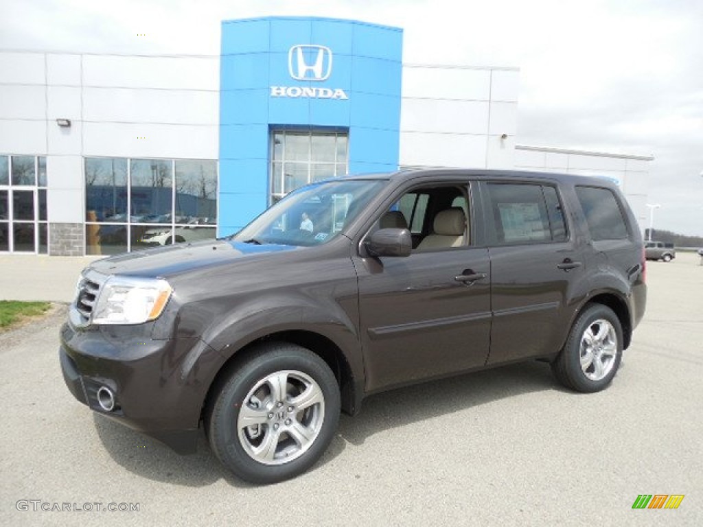 Dark Amber Metallic 2013 Honda Pilot EX-L 4WD Exterior Photo #79862068