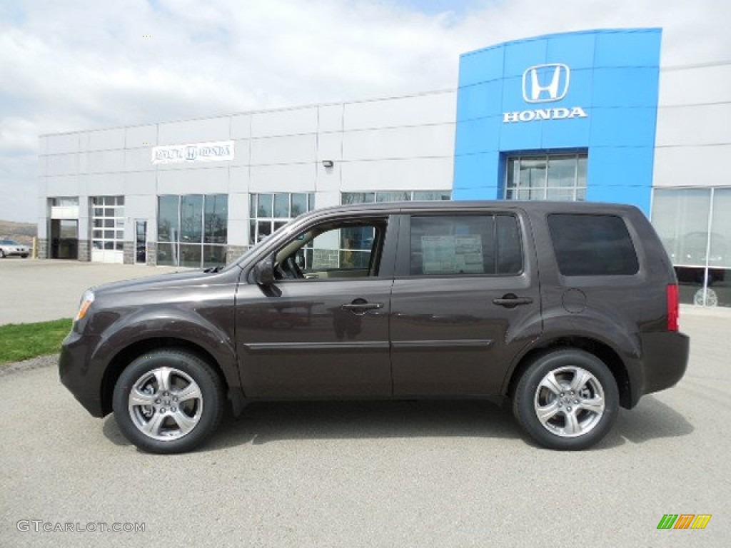 Dark Amber Metallic 2013 Honda Pilot EX-L 4WD Exterior Photo #79862086