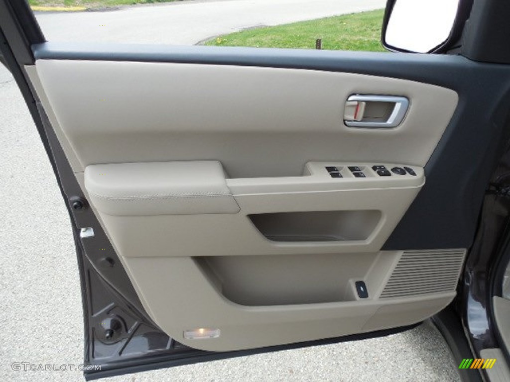 2013 Honda Pilot EX-L 4WD Beige Door Panel Photo #79862158