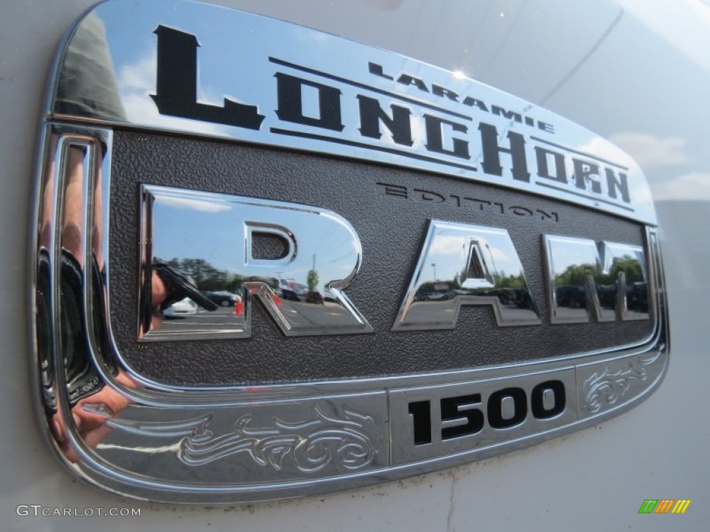 2011 Ram 1500 Laramie Longhorn Crew Cab 4x4 - Bright White / Dark Slate Gray/Russet Brown photo #14