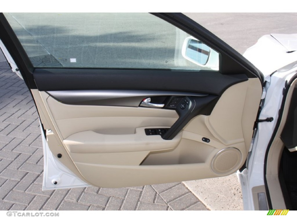 2013 Acura TL Technology Parchment Door Panel Photo #79862622