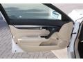 Parchment 2013 Acura TL Technology Door Panel