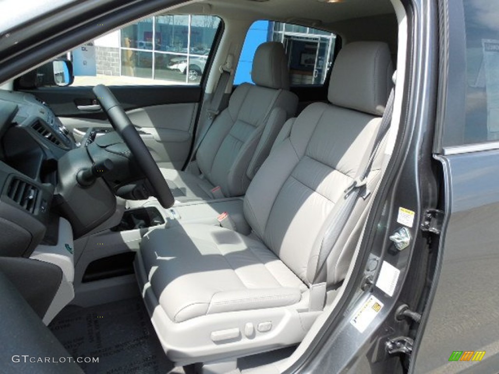 2013 CR-V EX-L AWD - Polished Metal Metallic / Gray photo #7
