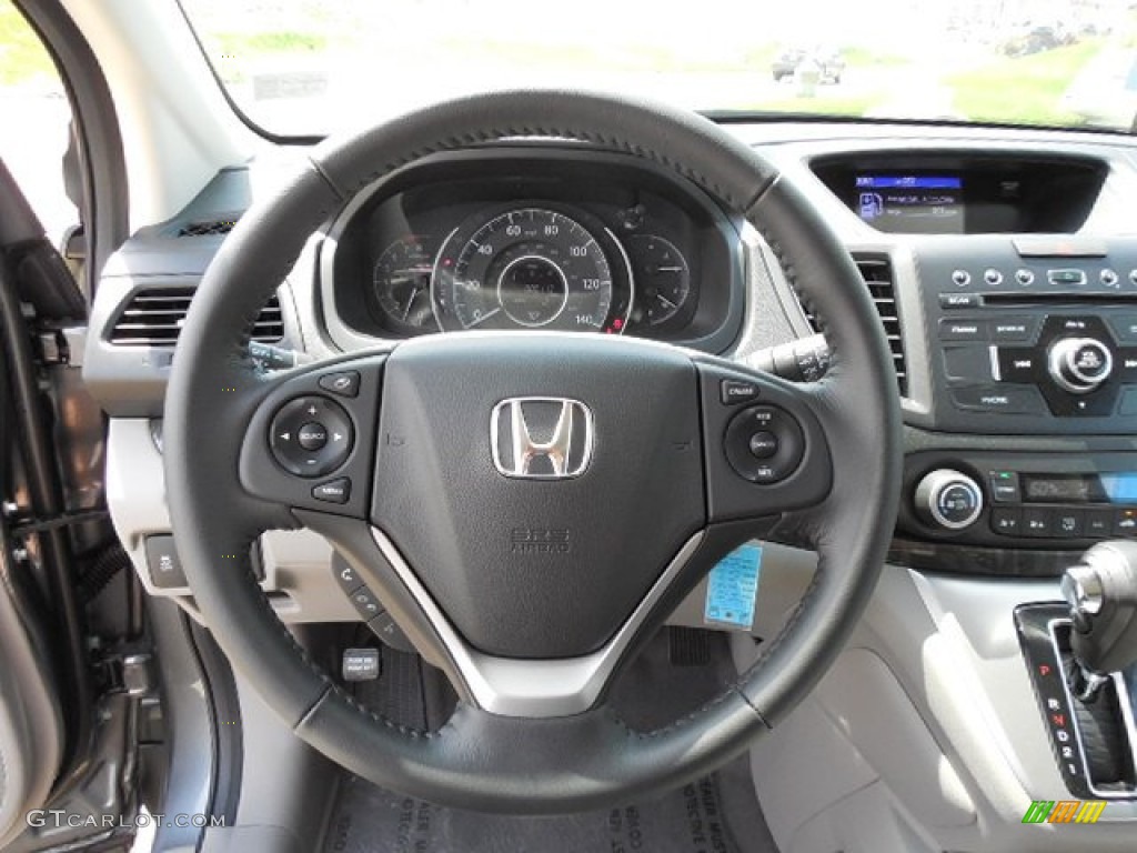2013 CR-V EX-L AWD - Polished Metal Metallic / Gray photo #11