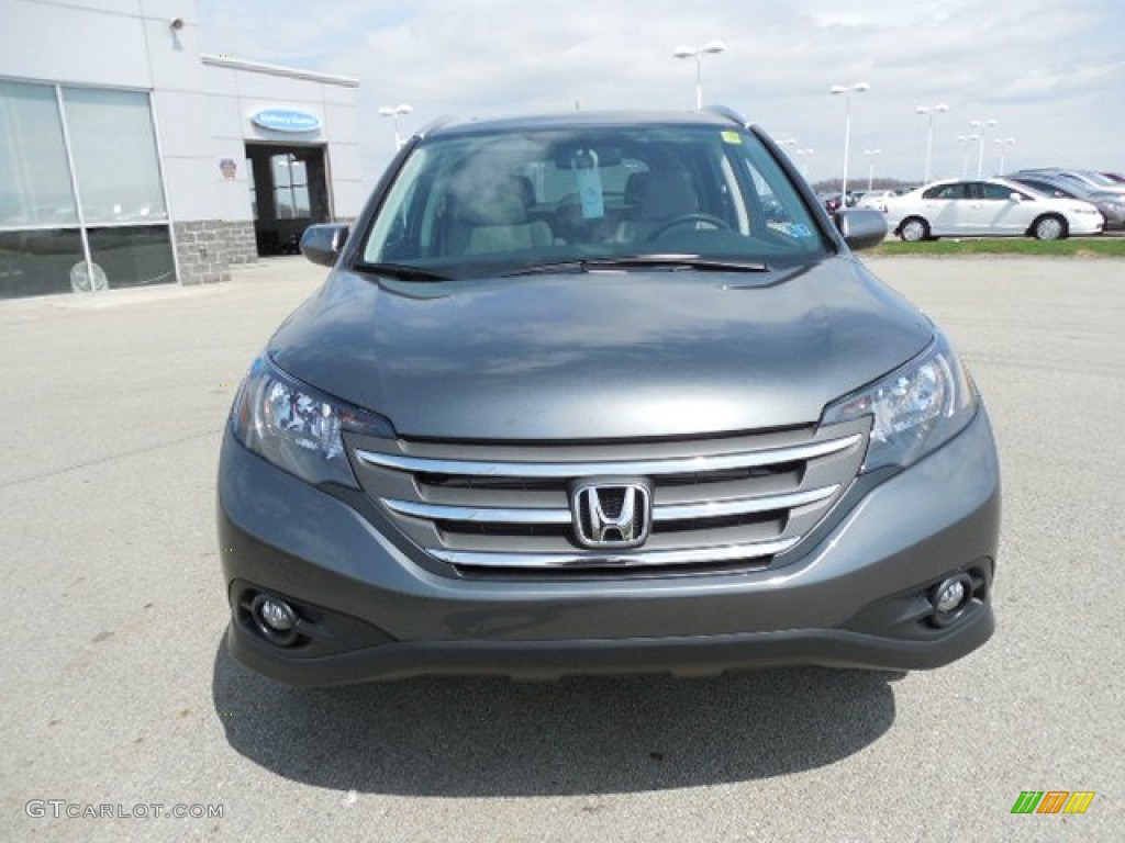 2013 CR-V EX-L AWD - Polished Metal Metallic / Gray photo #19